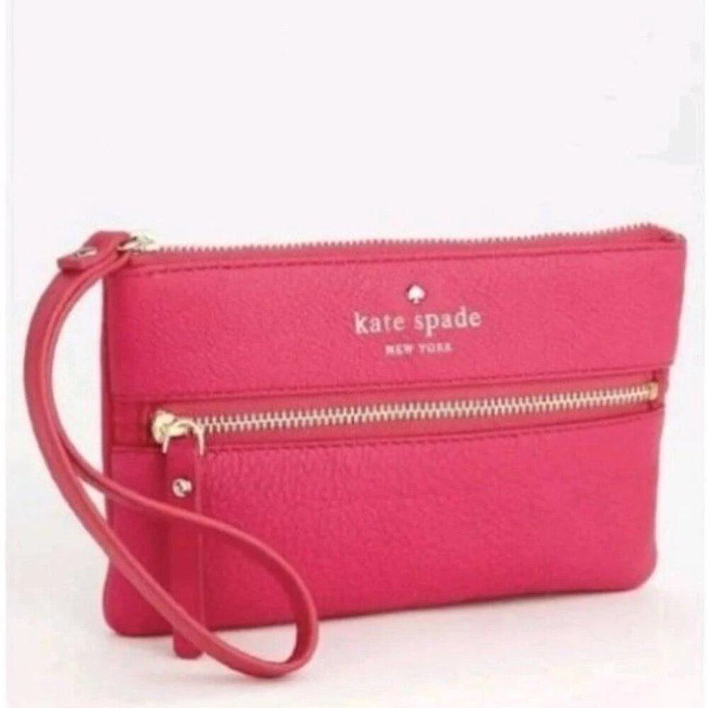 COBBLE HILL VIBRANT HOT PINK Kate Spade Wristlet